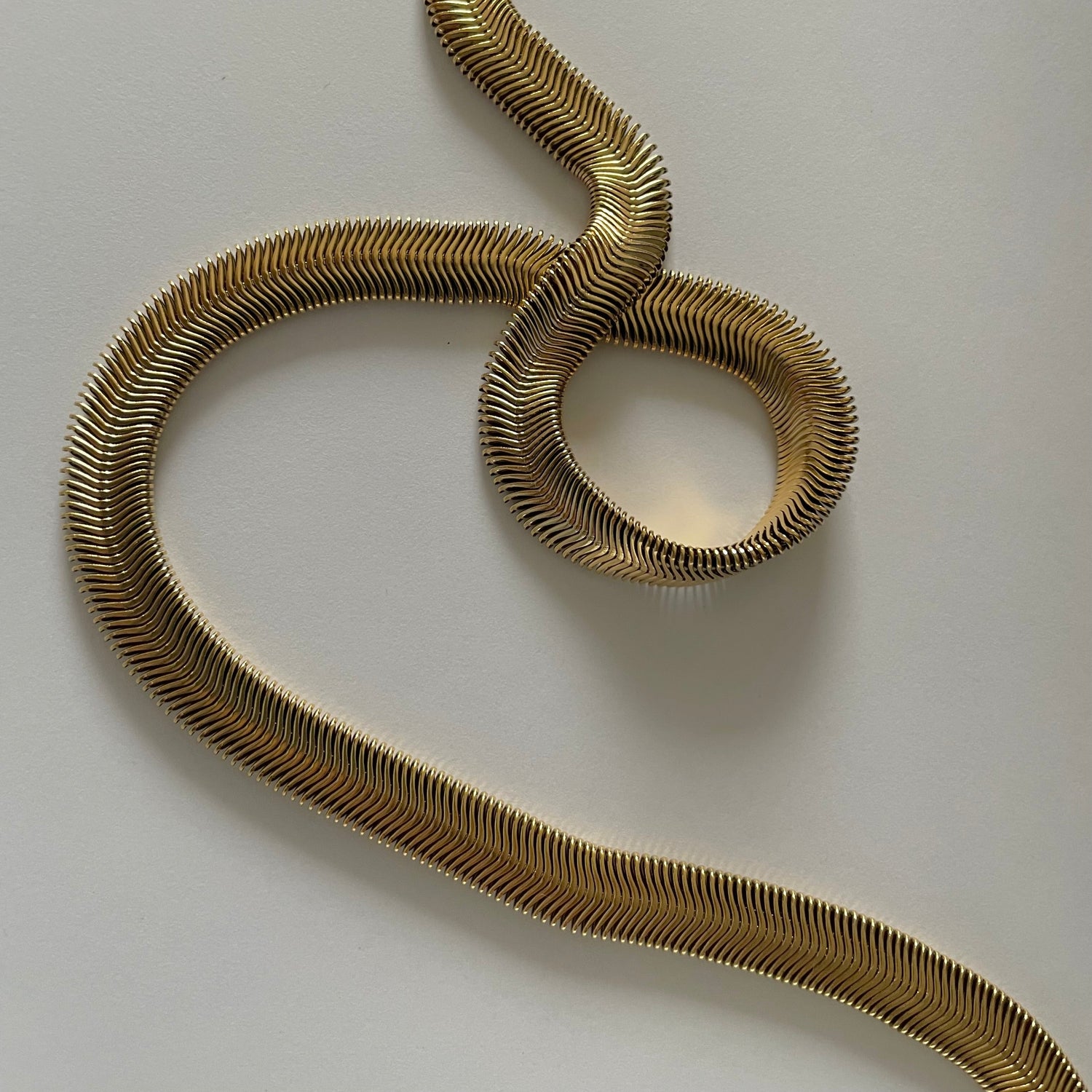 Serpent Chain Necklace- Gold - Namaste Jewelry Canada