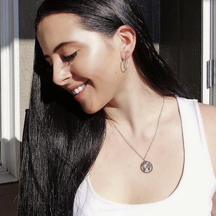 Silver - 'MY WORLD' Necklace - Namaste Jewelry Canada