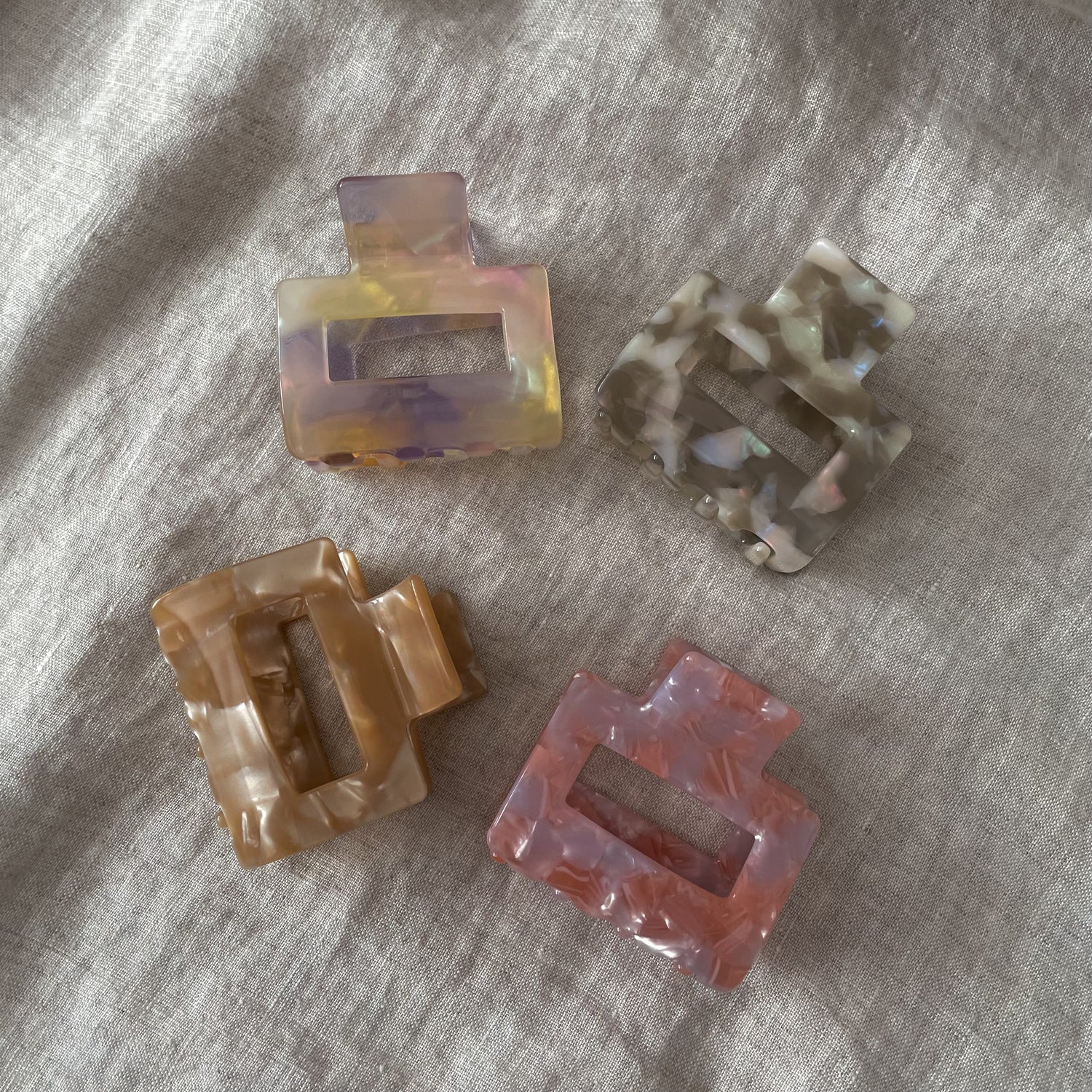 Small Creme Claw Clip- Limited Edition - Namaste Jewelry Canada