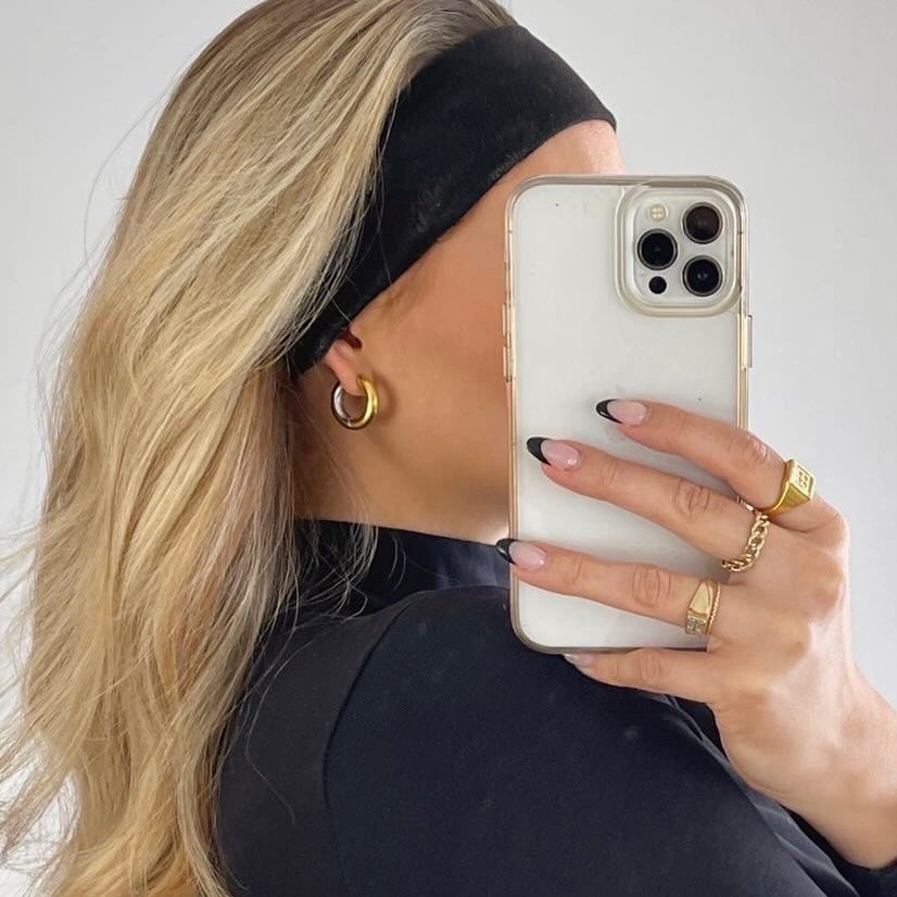 Two Tone Hoops - Namaste Jewelry Canada