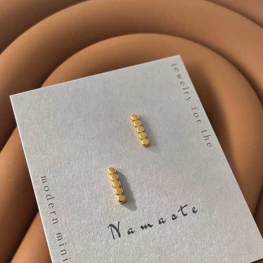 Venetia Bar Studs - Namaste Jewelry Canada