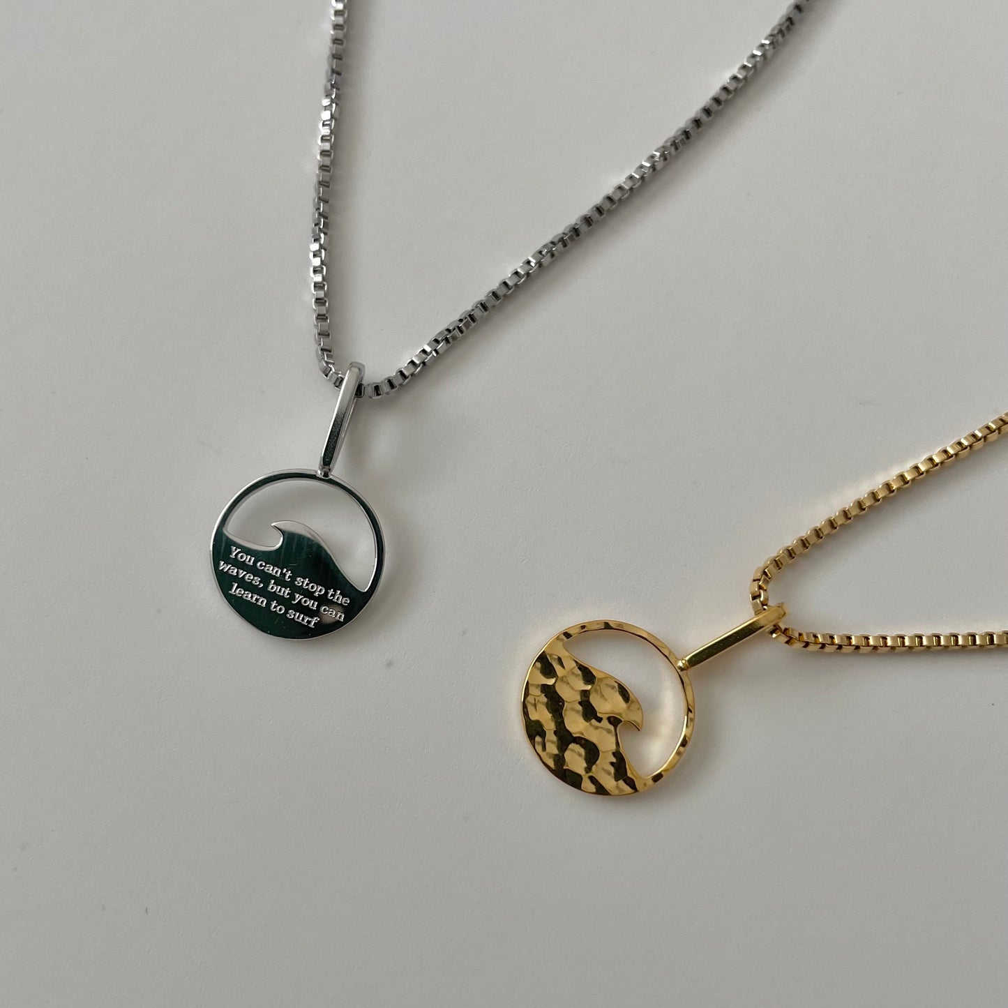 Wave Necklace- Silver - Namaste Jewelry Canada