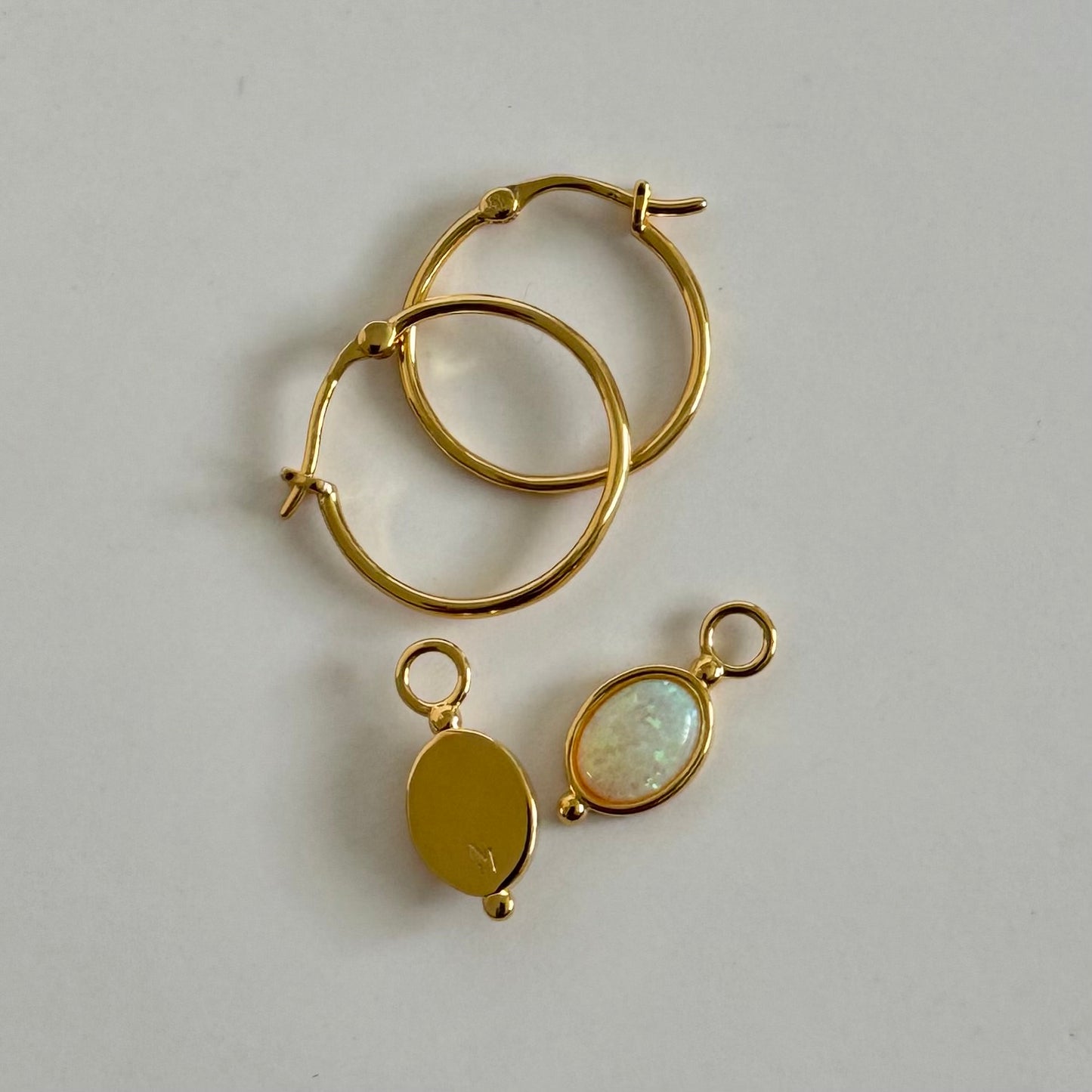 Adile Opal Hoops