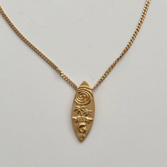 Surfer Necklace- Gold
