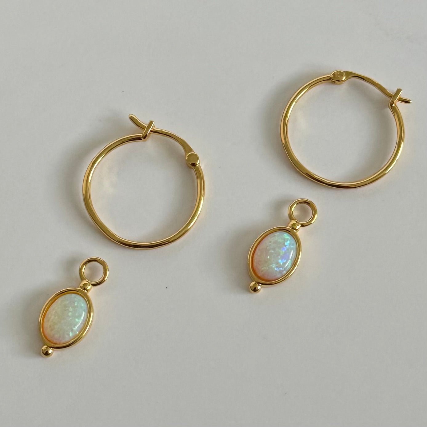 Adile Opal Hoops - Namaste Jewelry Canada