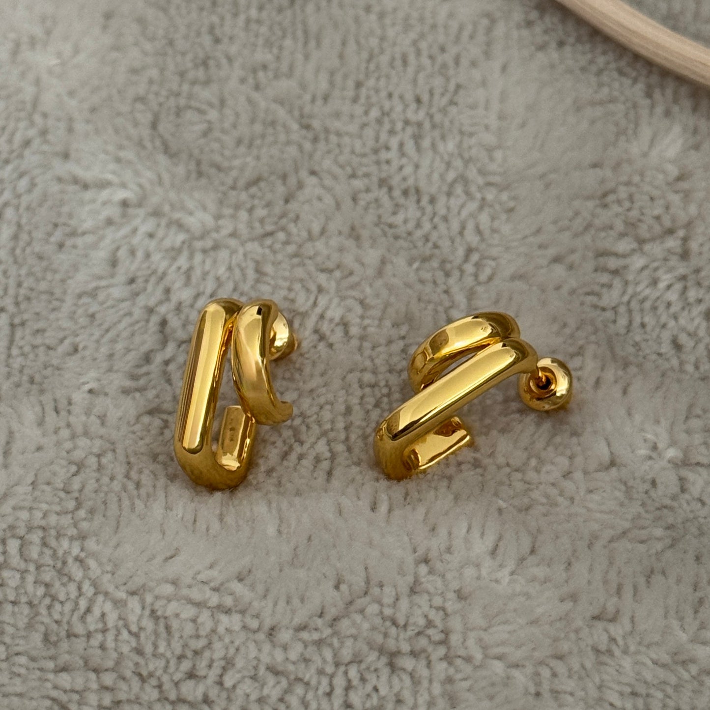 Asna Double Layer Hoops - Namaste Jewelry Canada