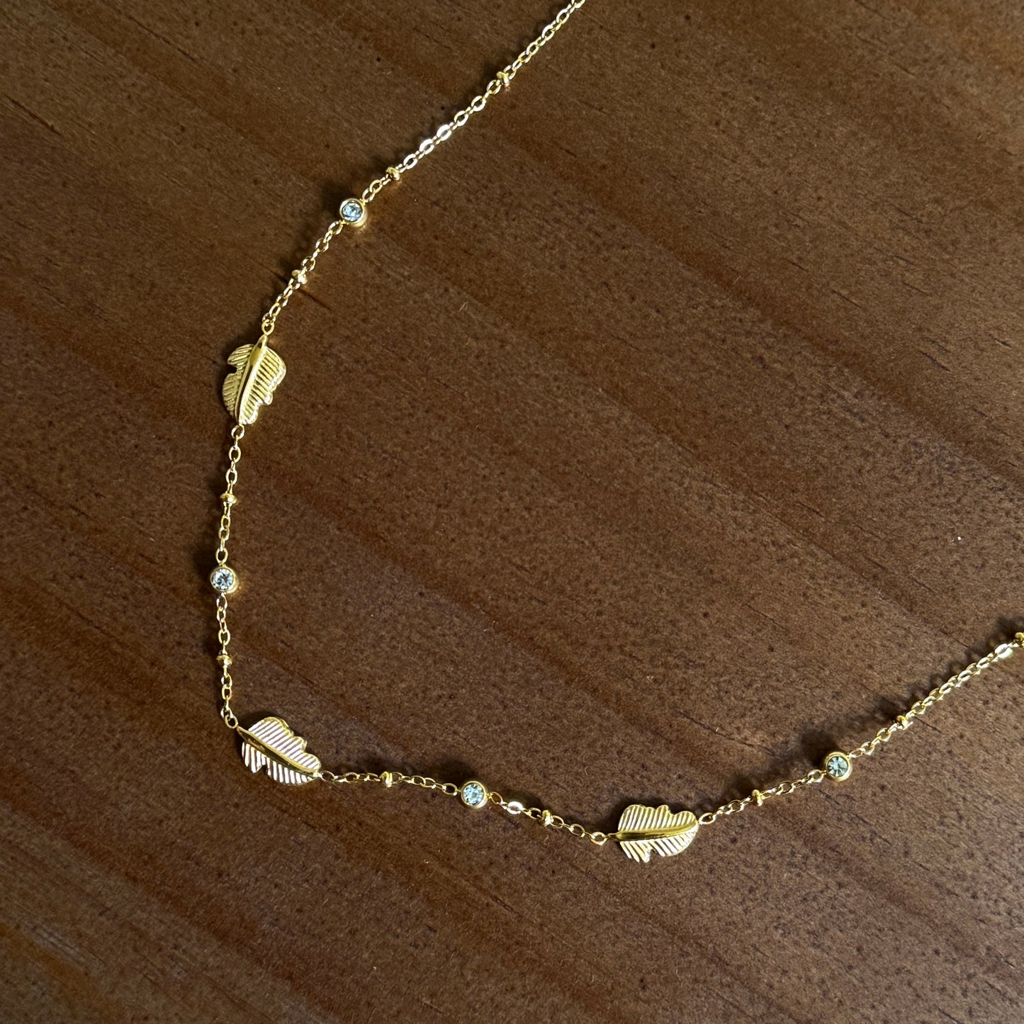 Avery Feather Necklace - Namaste Jewelry Canada