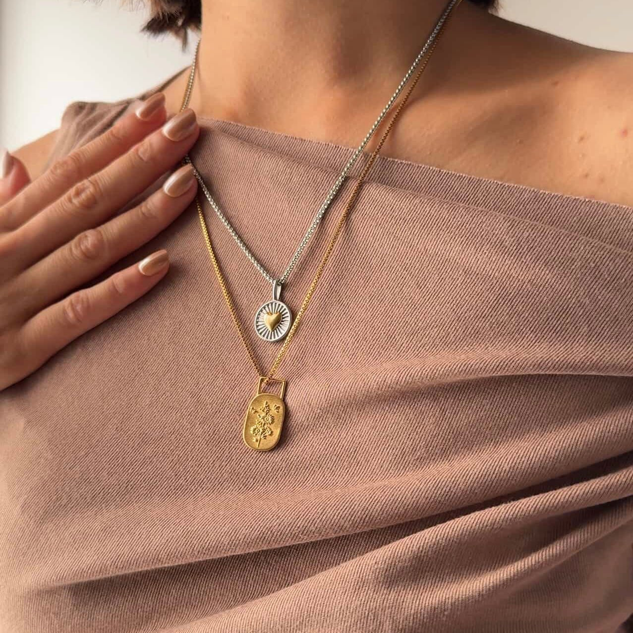 Bloom Affirmation Necklace - Gold - Namaste Jewelry Canada