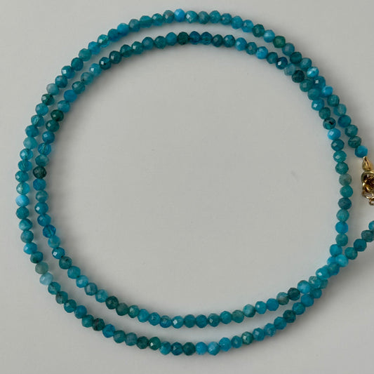 Blue Apatite Necklace - Namaste Jewelry Canada