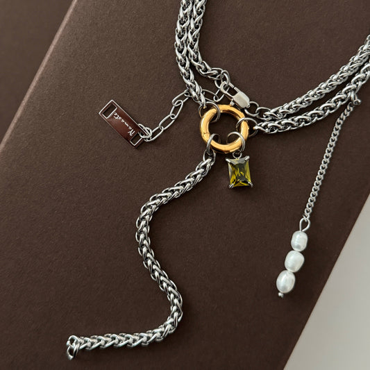 Chunky Lariat Necklace - Namaste Jewelry Canada