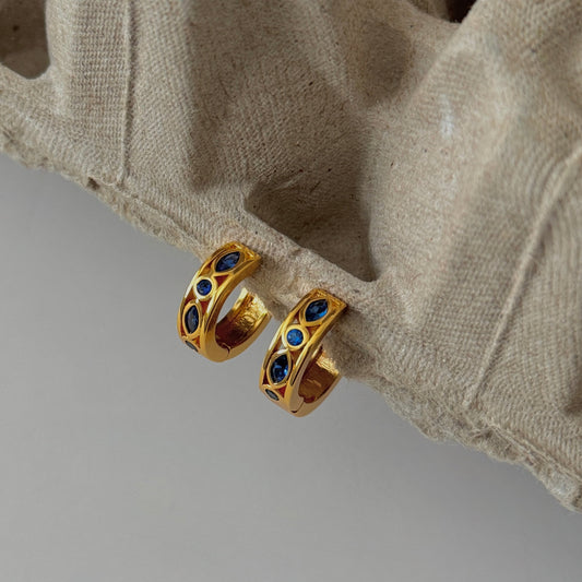 Double Marquise Ocean Huggies - Namaste Jewelry Canada