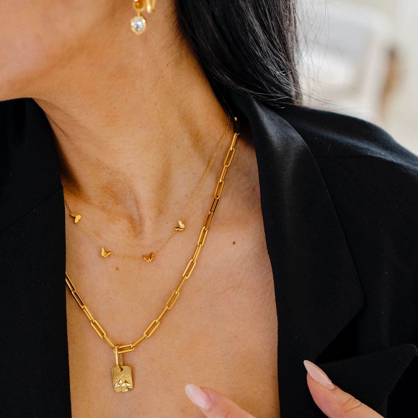 Dounia Butterfly Necklace - Namaste Jewelry Canada