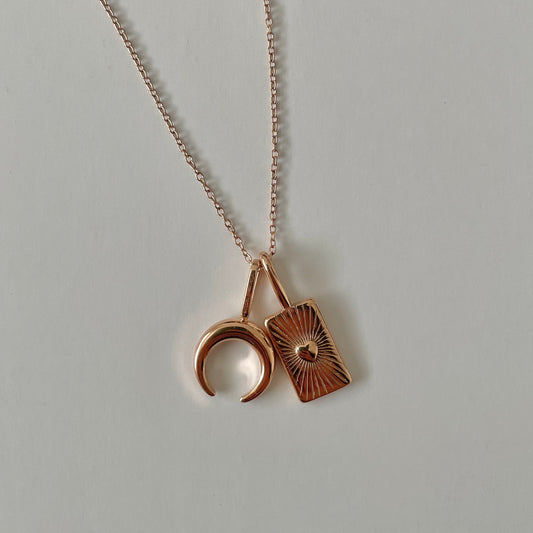 ‘I am one of a kind’ Affirmation Necklace- Rose Gold