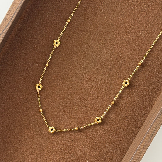 Iris Flower Necklace - Namaste Jewelry Canada