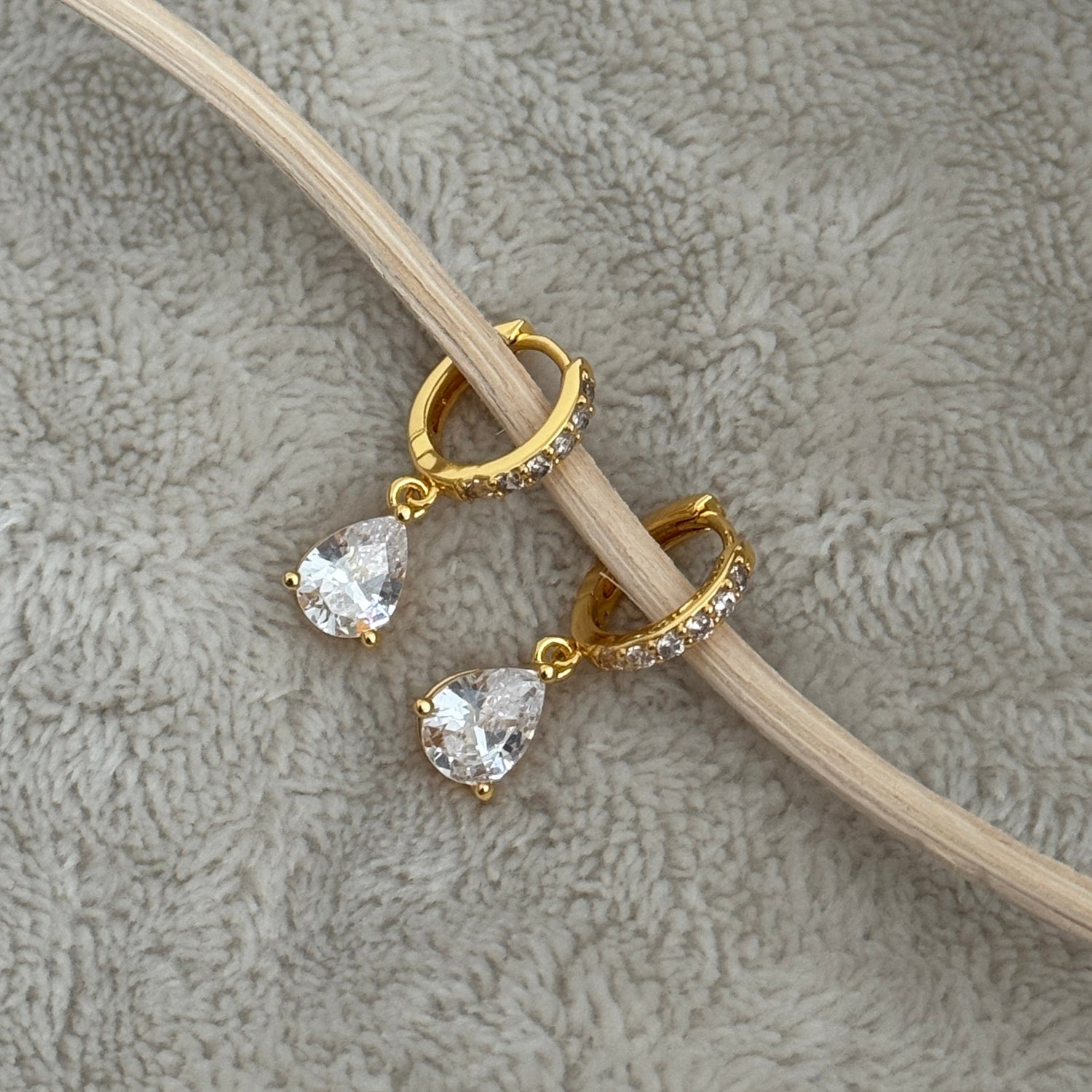 Jenine Hoops- White - Namaste Jewelry Canada