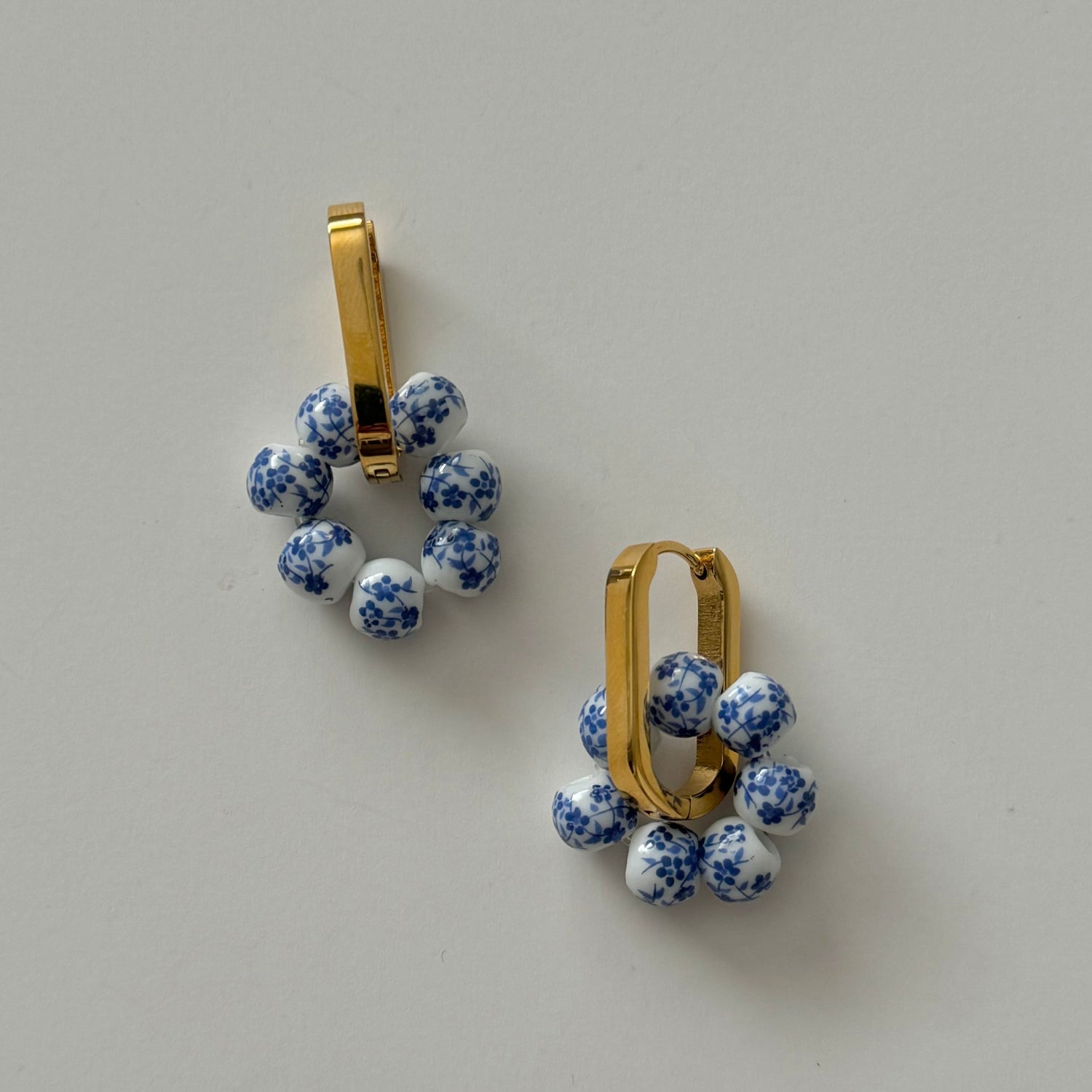 Lujain Charm Earrings - Blue - Namaste Jewelry Canada