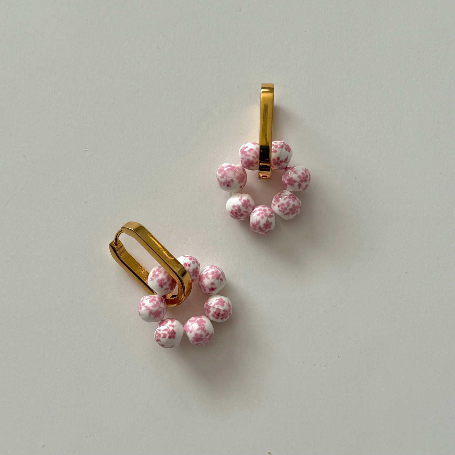 Lujain Charm Earrings - Pink - Namaste Jewelry Canada