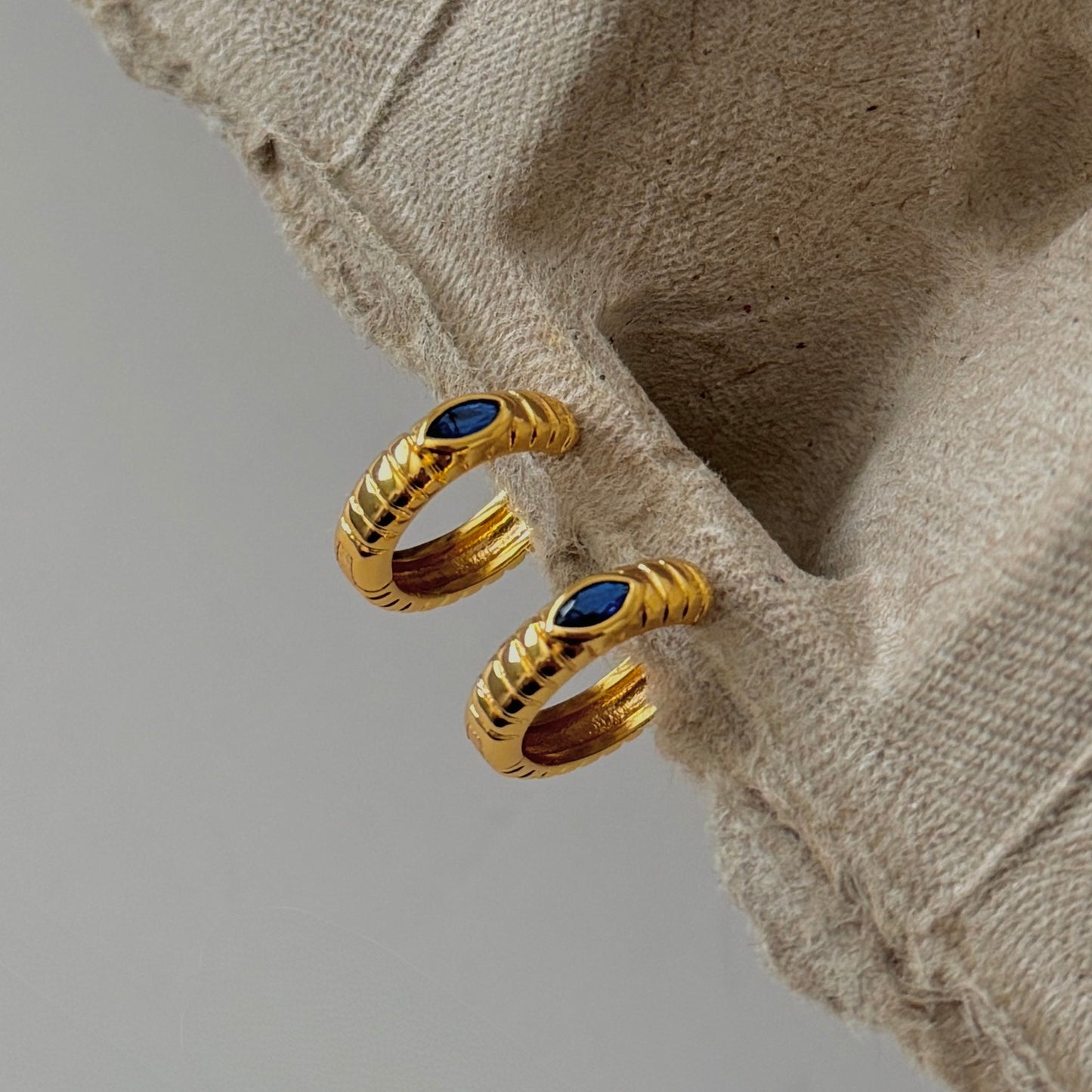 Marquise Ocean Huggies - Namaste Jewelry Canada