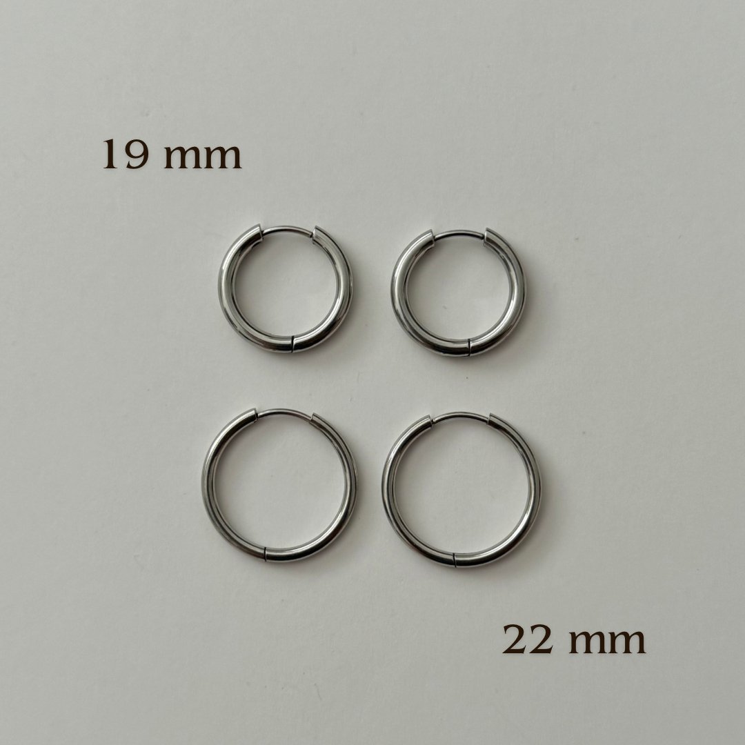 Minimal Hoops 2.0 - 22mm - Namaste Jewelry Canada