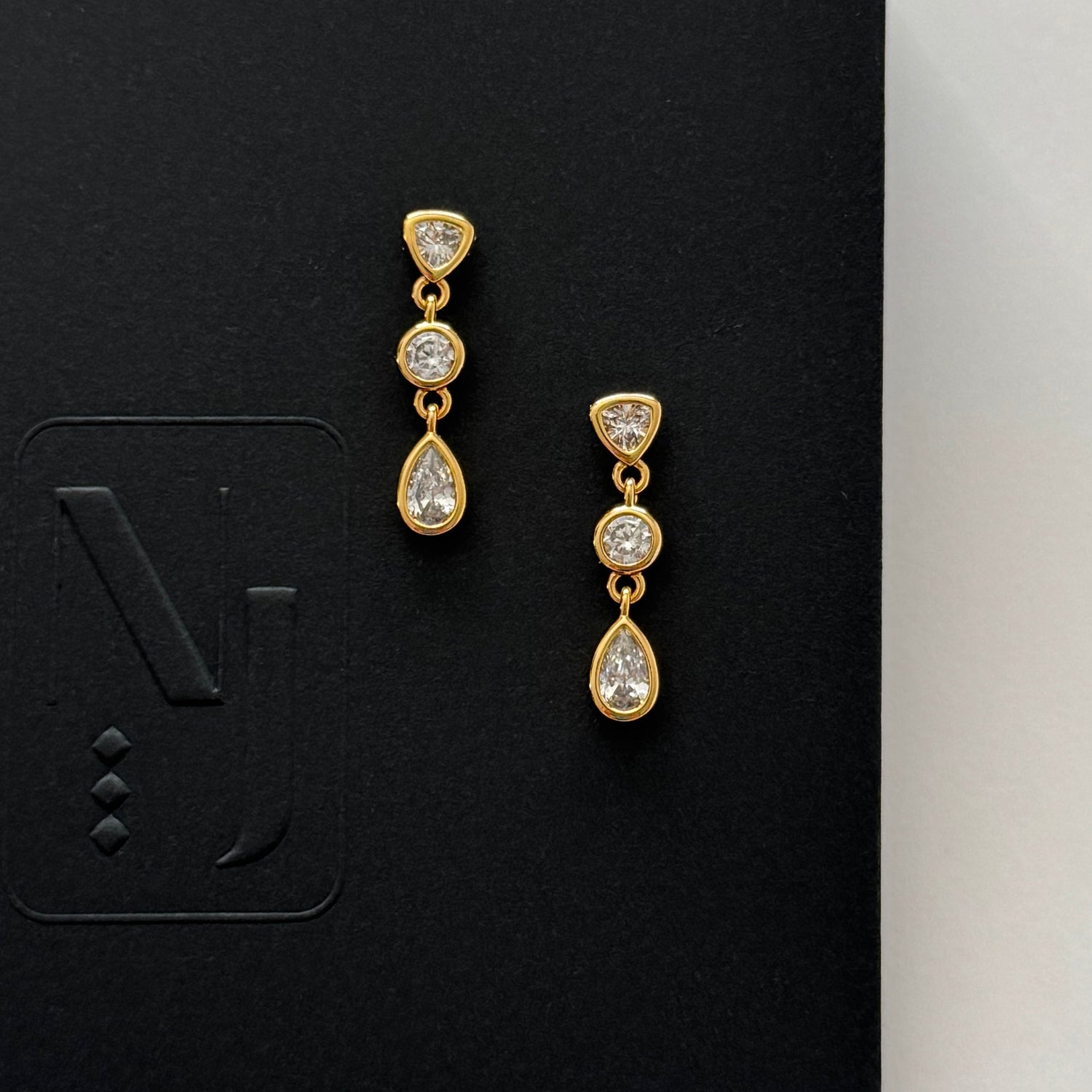 Namra Earrings - Gold - Namaste Jewelry Canada
