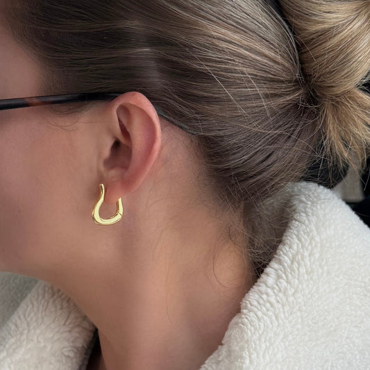 Nuun Hoops - Gold - Namaste Jewelry Canada