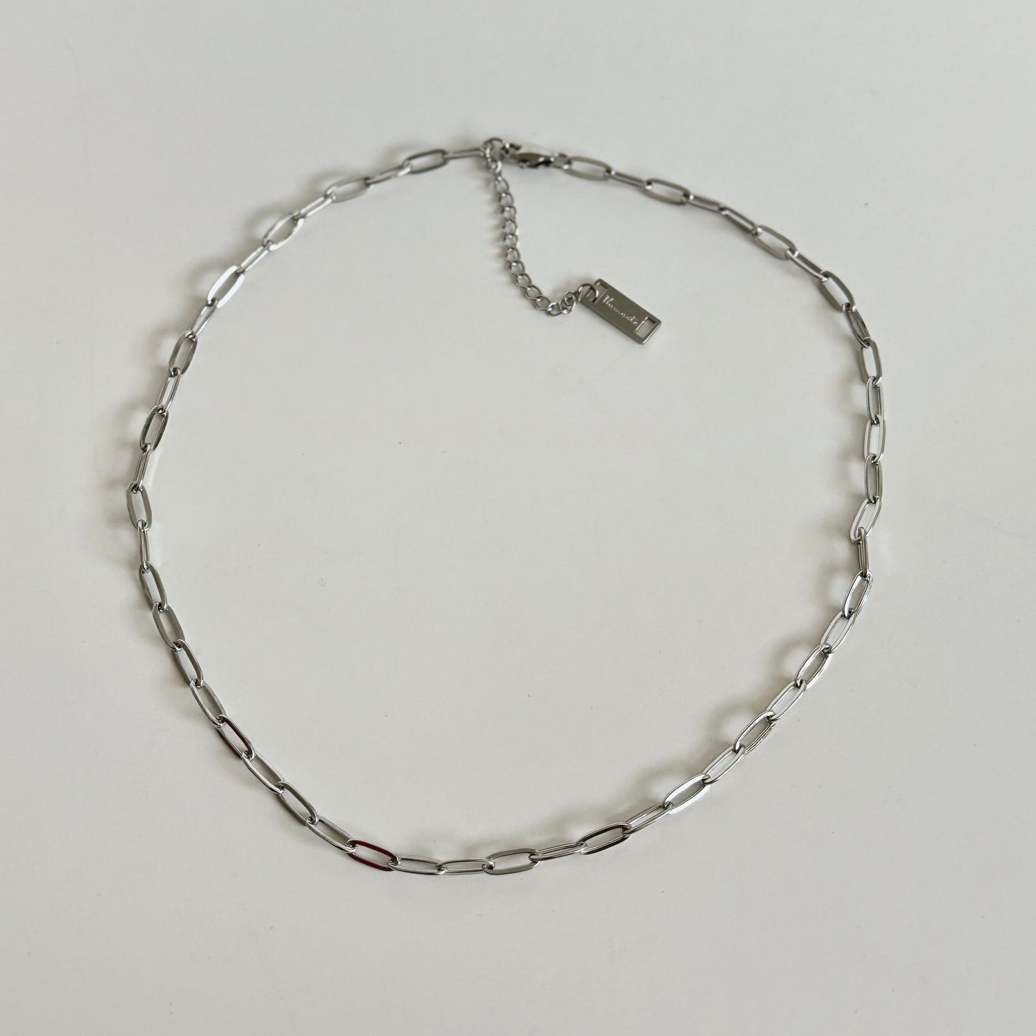 Paperclip Chain Necklace - Silver - Namaste Jewelry Canada