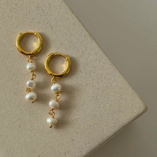 Pearl Drop Earrings - Namaste Jewelry Canada