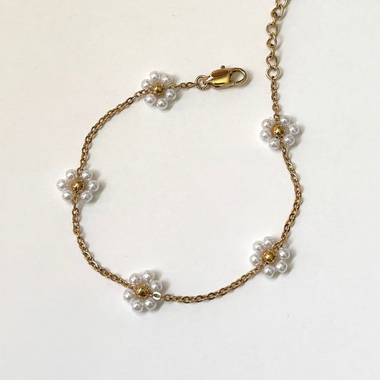 Pearl Flower Bracelet - Namaste Jewelry Canada