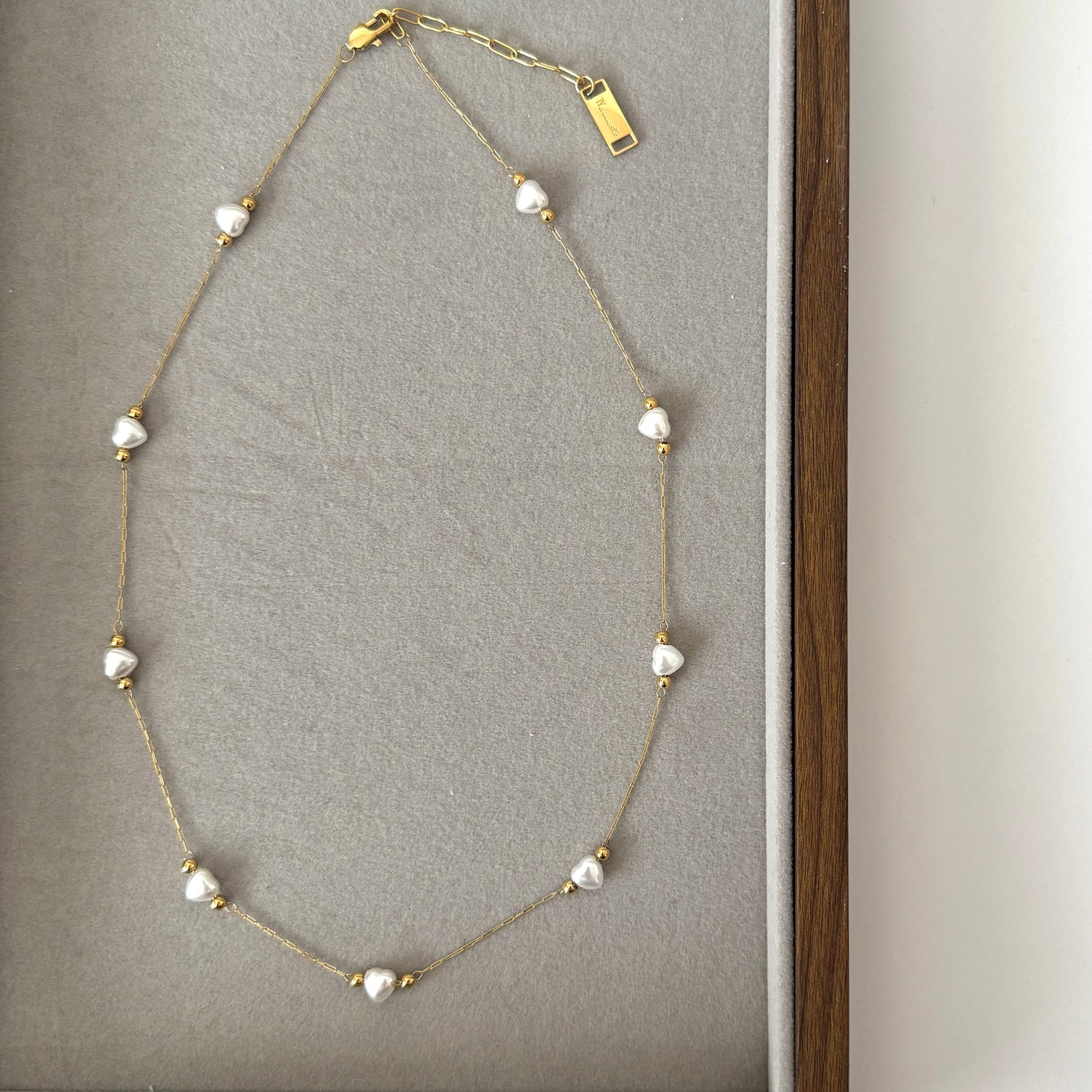 Pearl Heart Necklace - Namaste Jewelry Canada