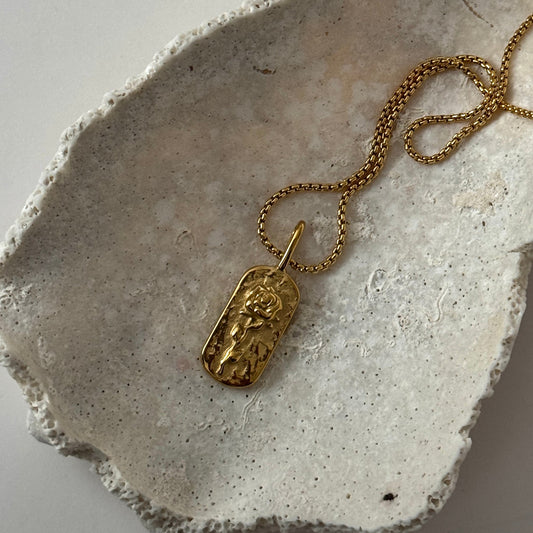 Rose Necklace - Gold - Namaste Jewelry Canada