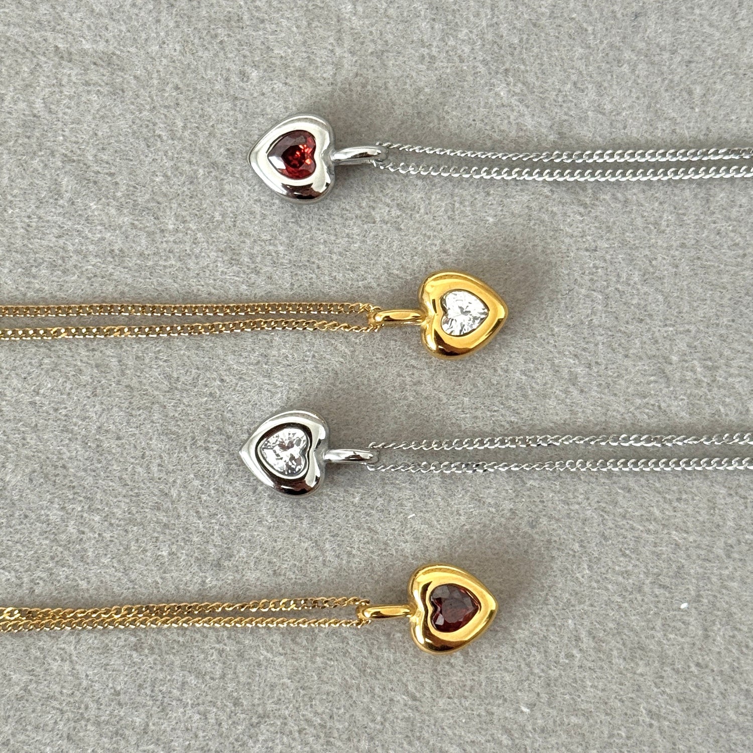 Ruh Necklace - Red Stone - Namaste Jewelry Canada