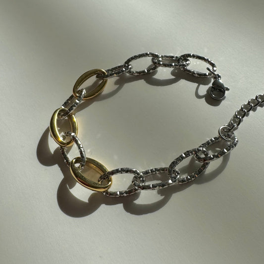 Samantha Two Tone Bracelet - Namaste Jewelry Canada