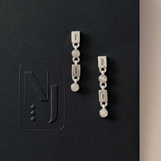 Samra Earrings - Silver - Namaste Jewelry Canada