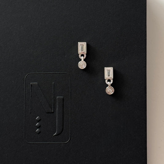 Samra Mini Earrings - Silver - Namaste Jewelry Canada