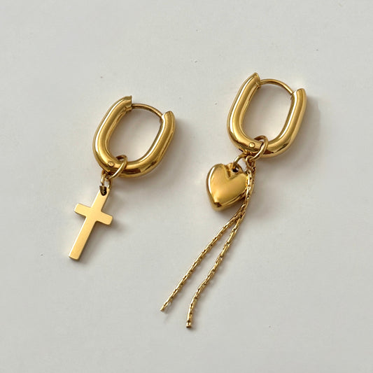 Santos Hoops - Gold - Namaste Jewelry Canada