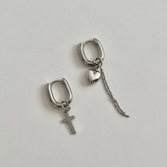 Santos Hoops - Silver - Namaste Jewelry Canada
