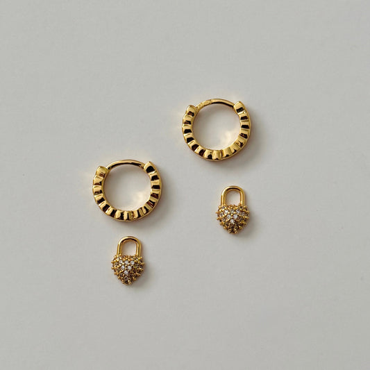 Scarlett Heart Huggies - Namaste Jewelry Canada