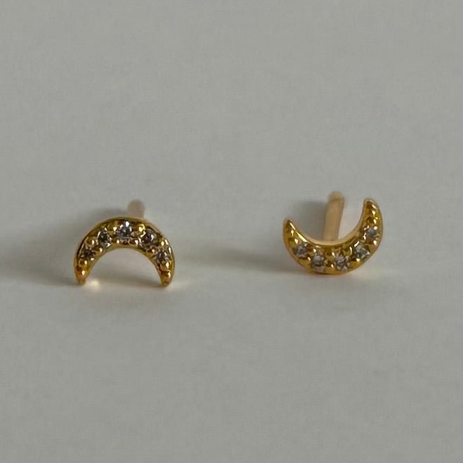 Selene Studs - White Zirconia - Namaste Jewelry Canada