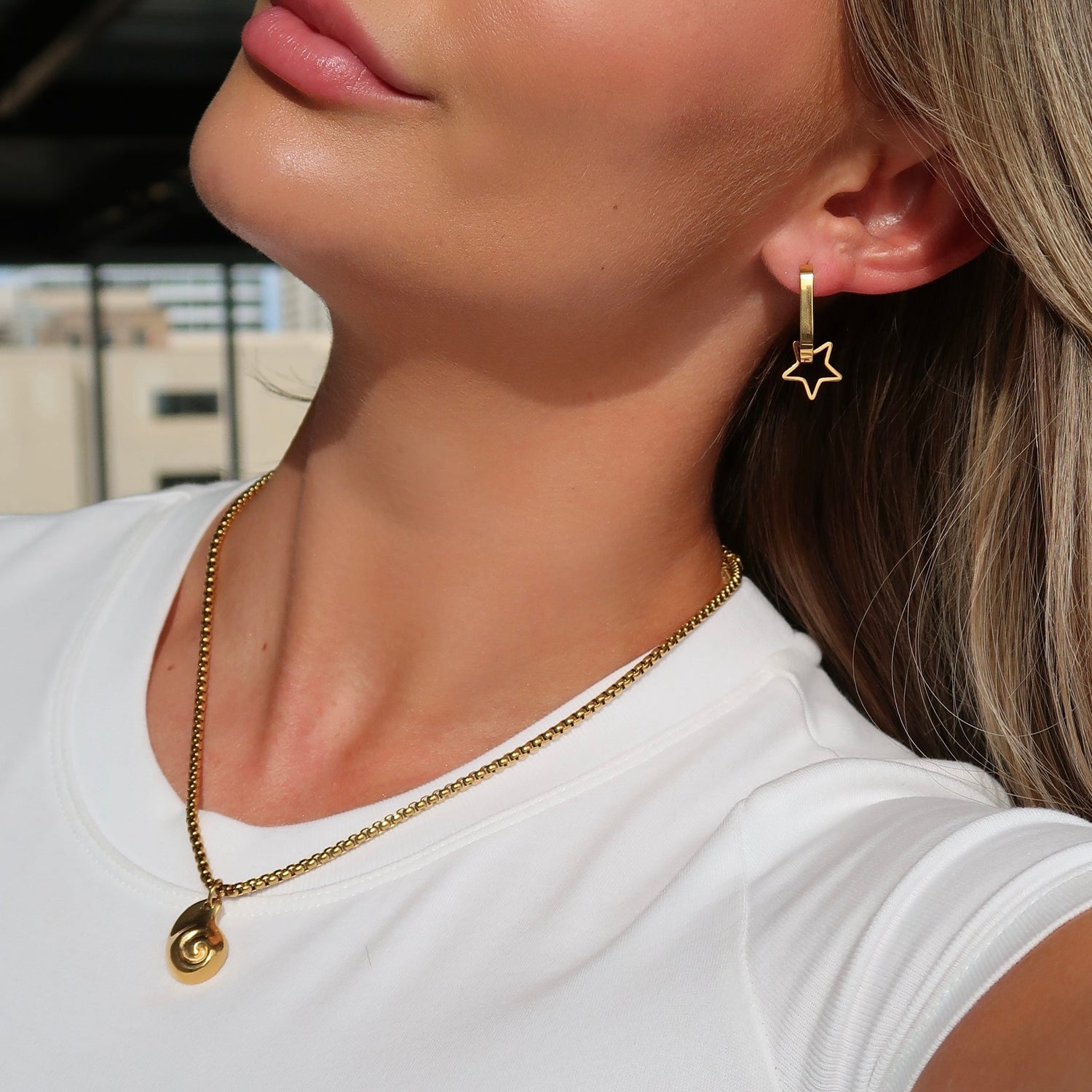 Suha Charm Earrings - Gold - Namaste Jewelry Canada