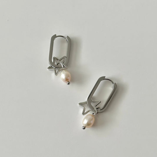 Suha Charm Earrings - Silver - Namaste Jewelry Canada