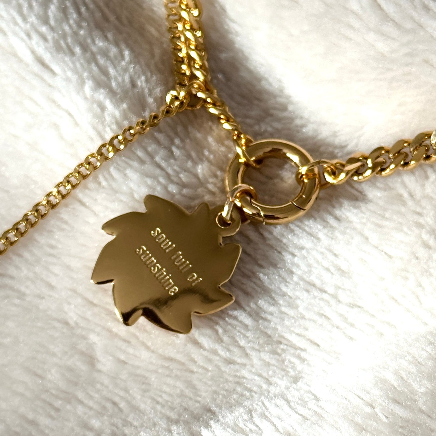 Sun and Moon Necklace - Gold - Namaste Jewelry Canada