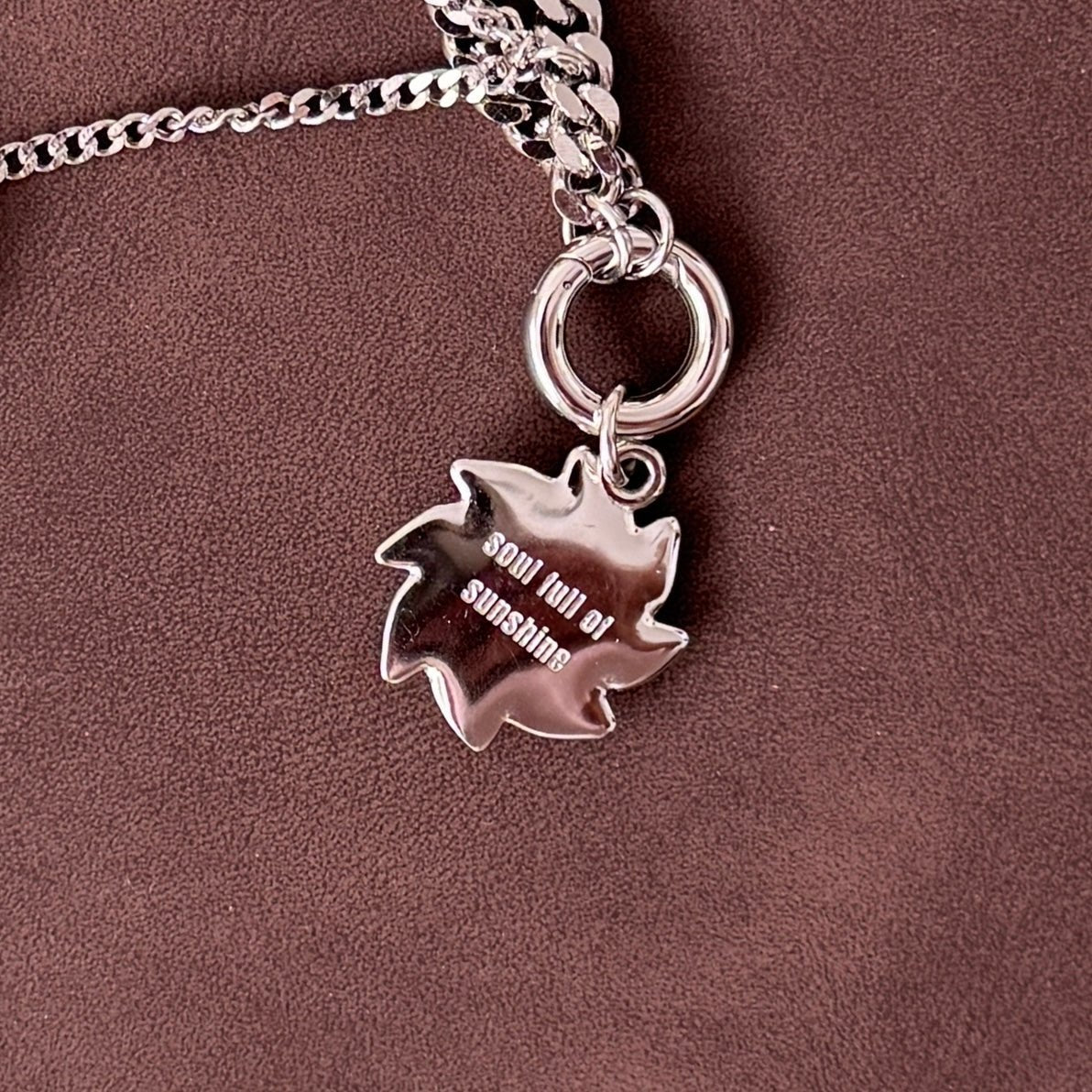 Sun and Moon Necklace - Silver - Namaste Jewelry Canada
