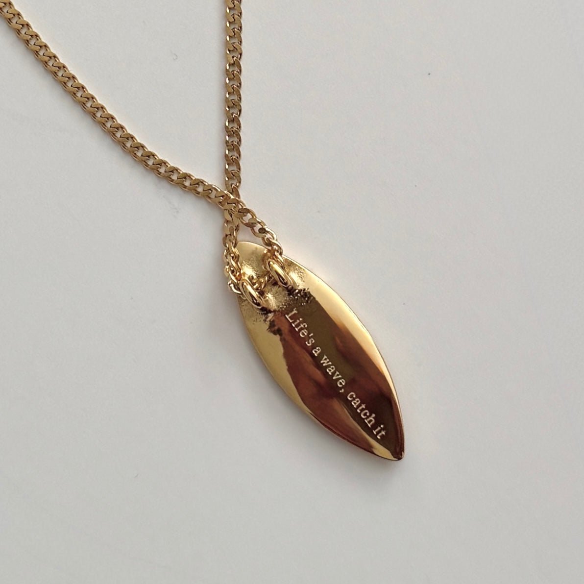Surfer Necklace - Gold - Namaste Jewelry Canada