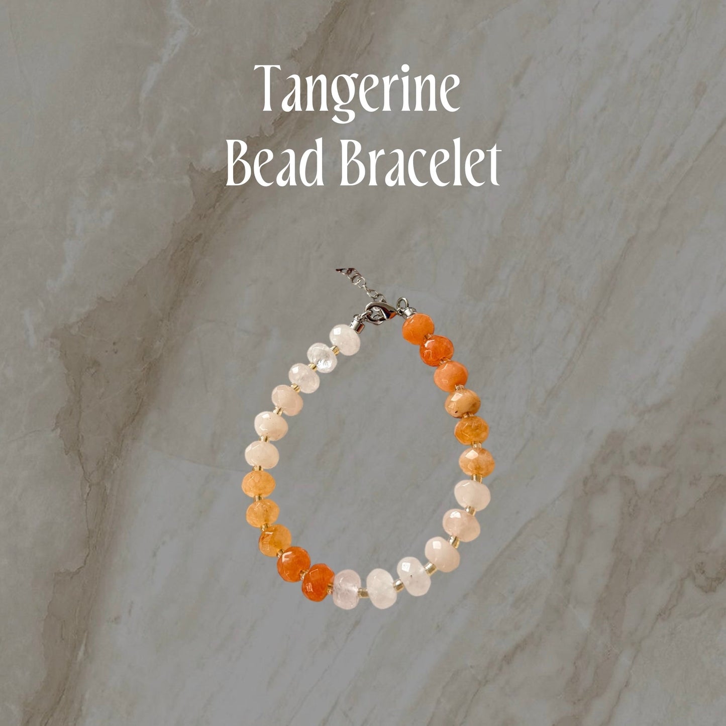 Tangerine Bead Bracelet - Namaste Jewelry Canada