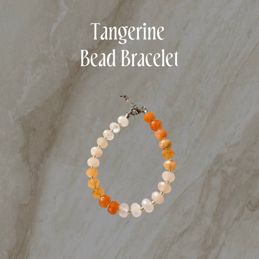 Tangerine Bead Bracelet - Namaste Jewelry Canada