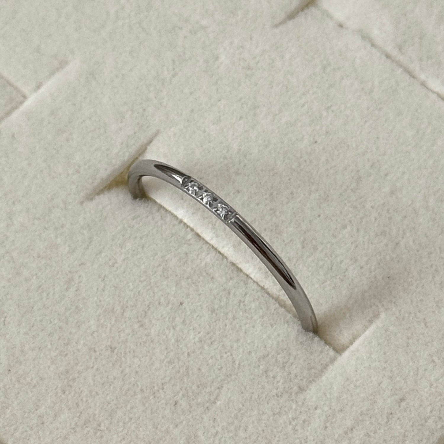 Three Stone Ring - Silver - Namaste Jewelry Canada