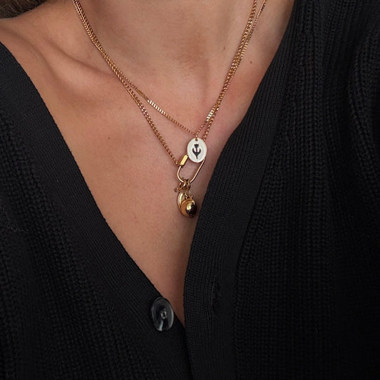 Tulipe Necklace - Gold - Namaste Jewelry Canada