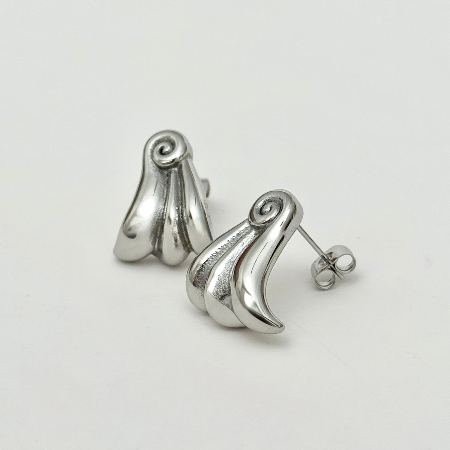 Vague Wing Earrings - Silver - Namaste Jewelry Canada