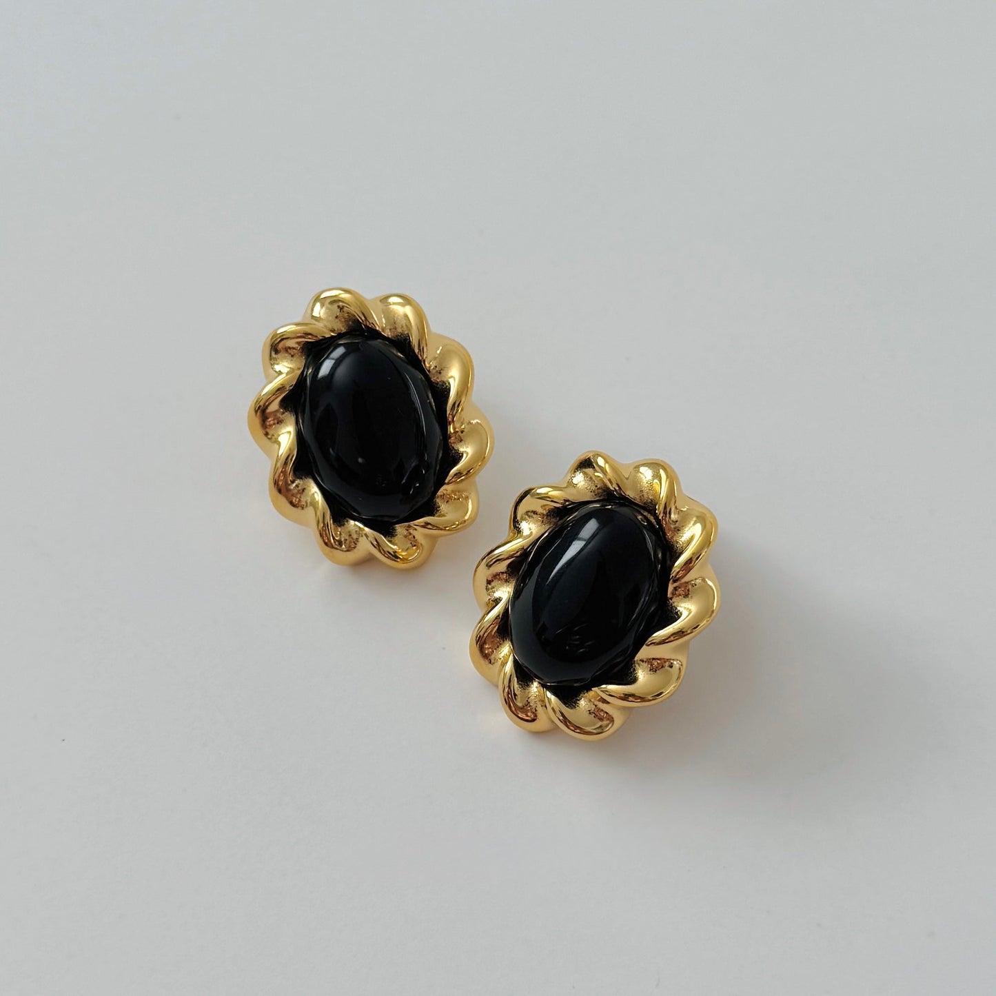 Victoria Earrings - Black - Namaste Jewelry Canada