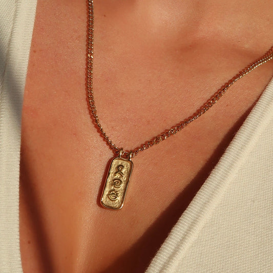 Wellness Necklace - Gold - Namaste Jewelry Canada